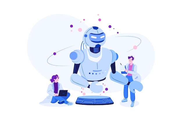 Artificial Intelligence Illustration Concept