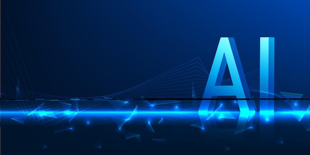 Artificial Intelligence Technology Concept Neural Network Smart Processor Futuristic System Cognitive Computing Machine Learning Digital Innovation Automation Background