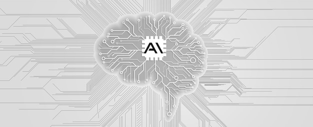artificial intelligence technology web background virtual concept