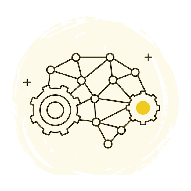artificial intelligence vector icon design ai machine learning neural networks ai technology