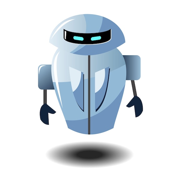 Artificial intelligenceFlying robot Chat bot for virtual support Chatter bot Character for kids