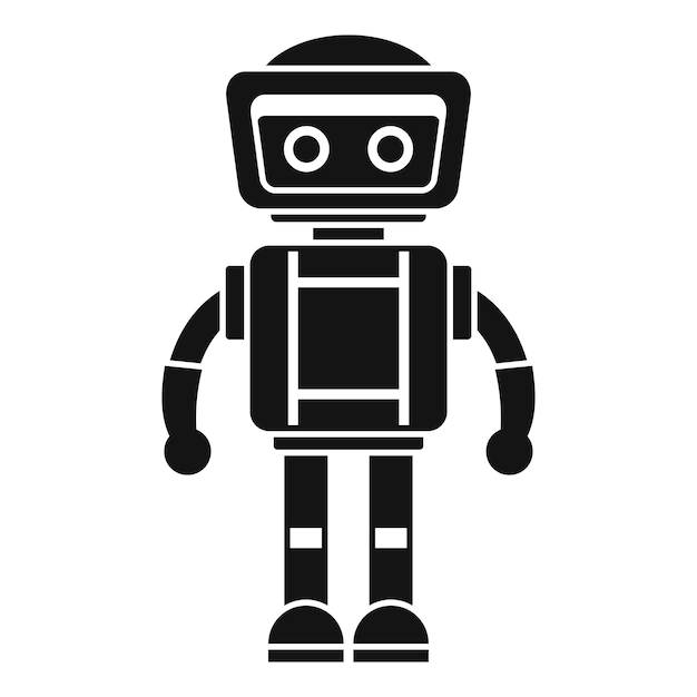 Artificial robot icon Simple illustration of artificial robot vector icon for web design isolated on white background