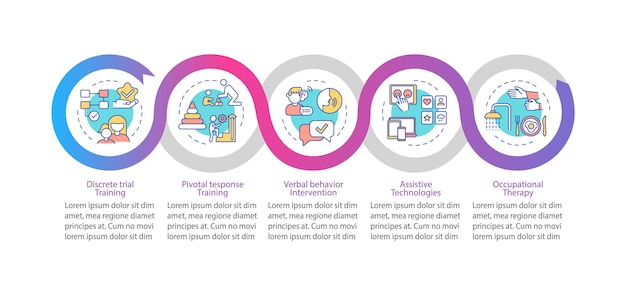 asd treatment methods infographic template