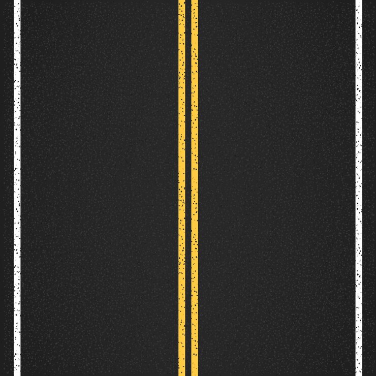 Vector asphalt road top view vector eps10 illustration