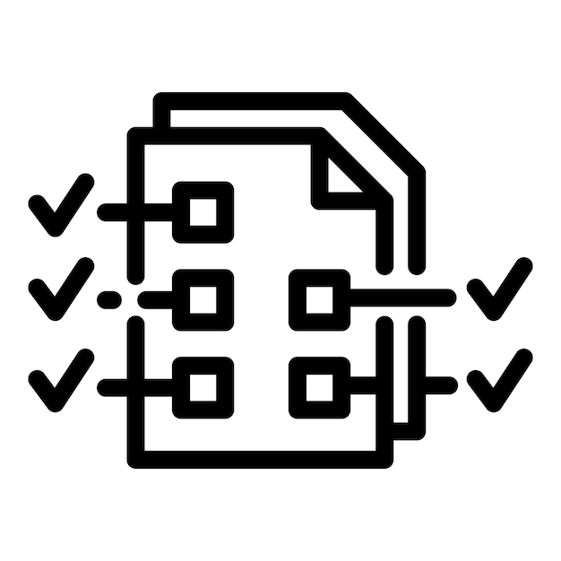 Assignment checklist icon Outline assignment checklist vector icon for web design isolated on white background