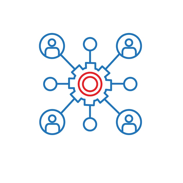 Association Analysis Vector Icon Design