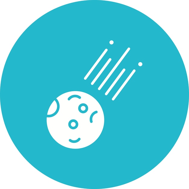Asteroid vector icon Can be used for Space Technology iconset