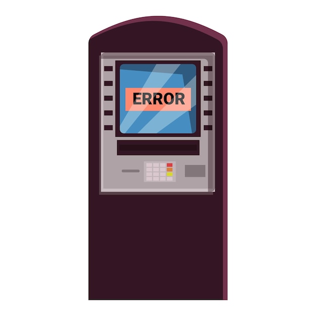 Atm showing error message on the screen