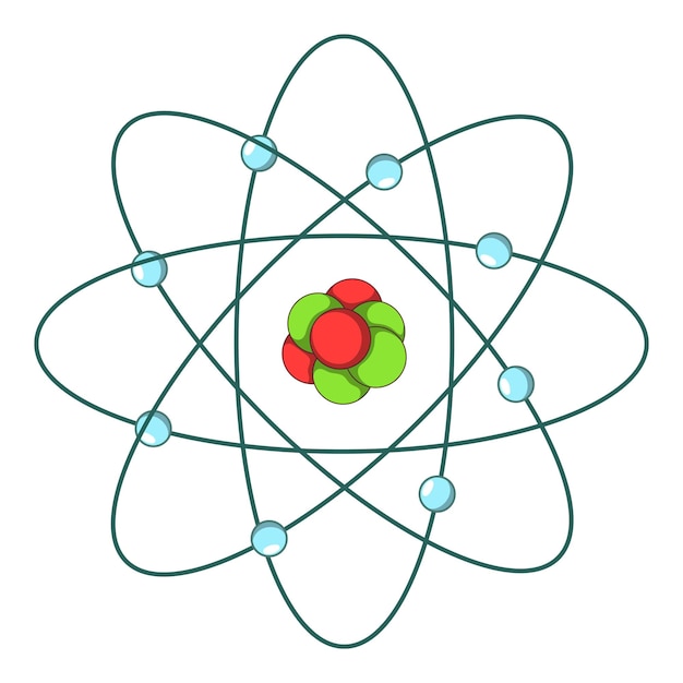 Atom icon Cartoon illustration of atom vector icon for web