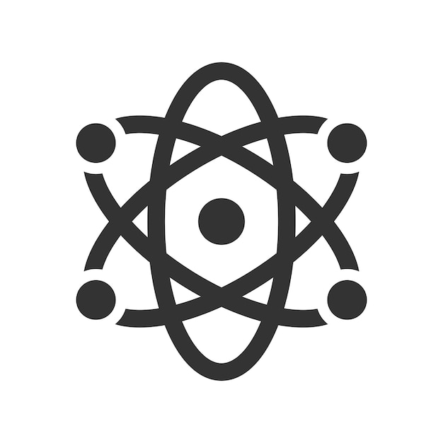 Atom science icon