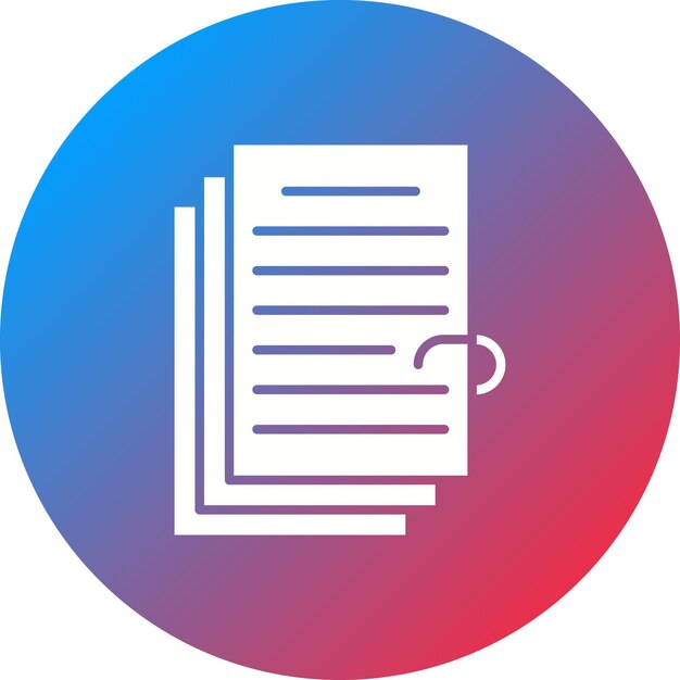 Attached File icon vector image Can be used for Communications