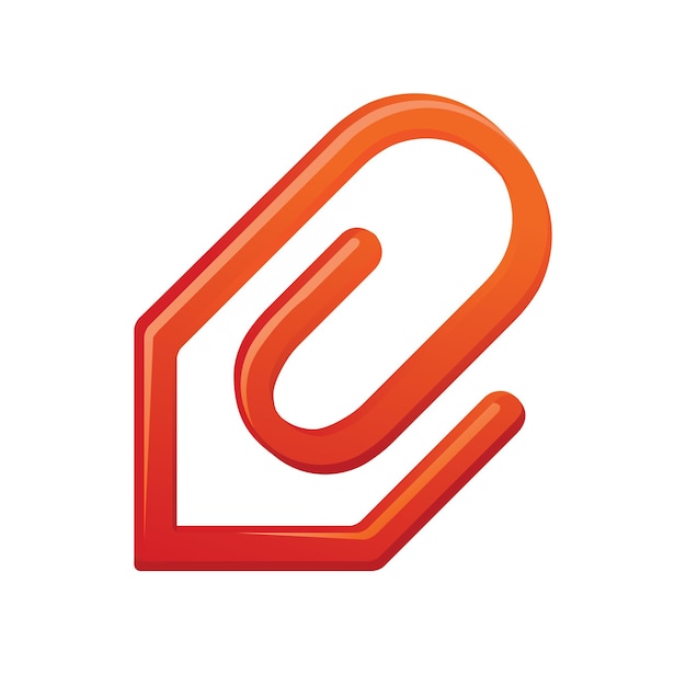 attachment file icon color vector illustration