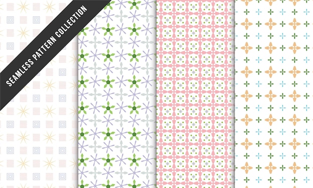 attractive seamless pattern design vector template