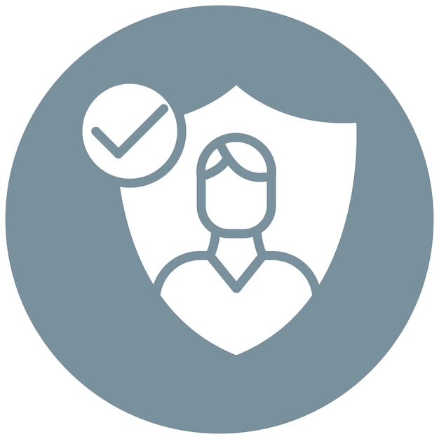 Authenticity vector icon illustration of Leadership iconset