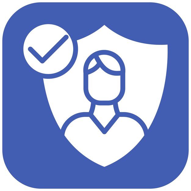 Authenticity vector icon illustration of Leadership iconset