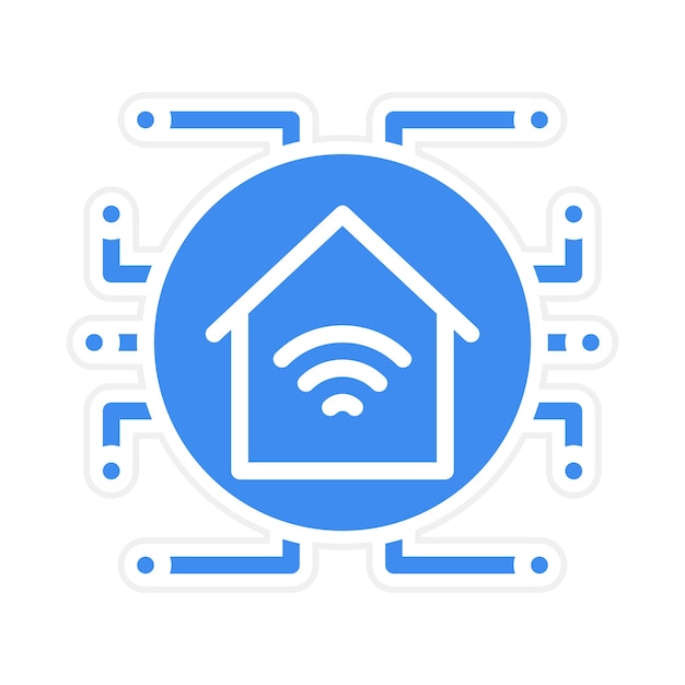 Automated Home icon vector image Can be used for Cyberpunk