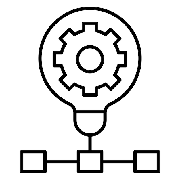 automated solutions vector illustration style
