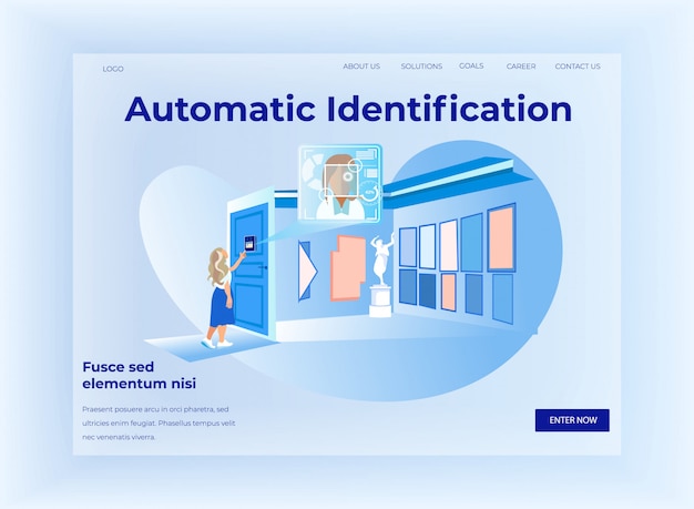 automatiñ identification horizontal website banner