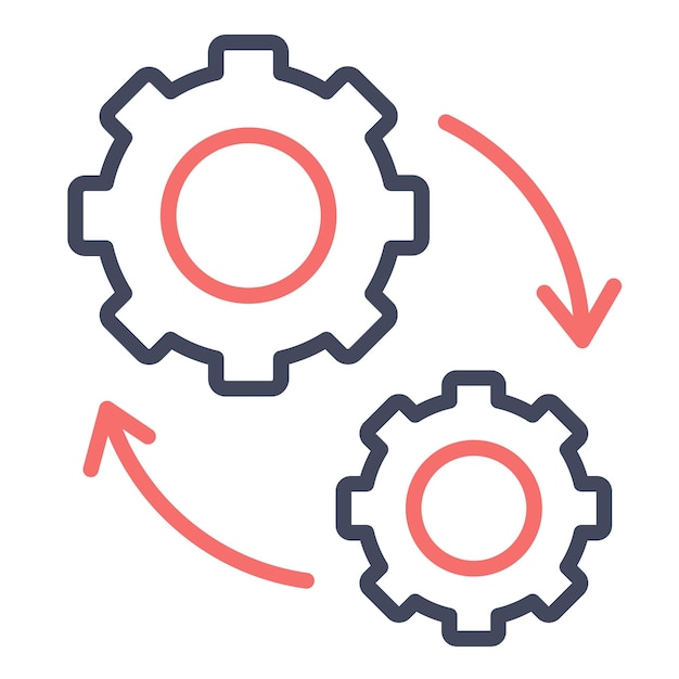 Automation Vector Illustration Style