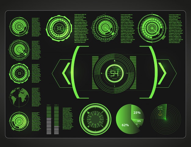 Automotive dashboard of the future. Hybrid car. Diagnostics and elimination of breakdowns