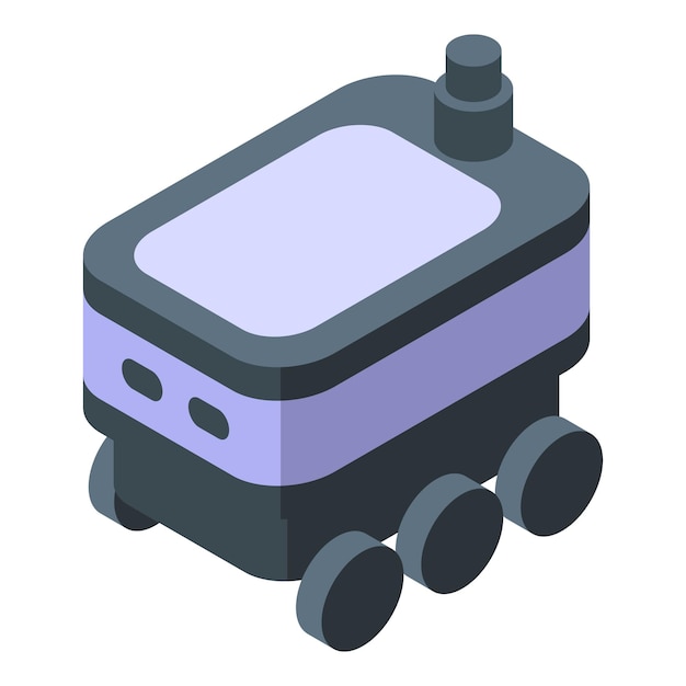 Autonomous robot working delivering something using artificial intelligence