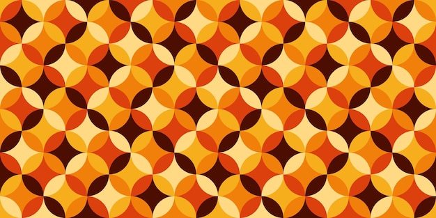 Autumn geometric background Seamless geometric pattern