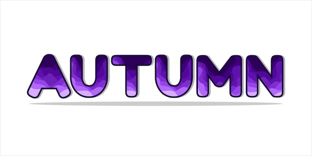 autumn text effect