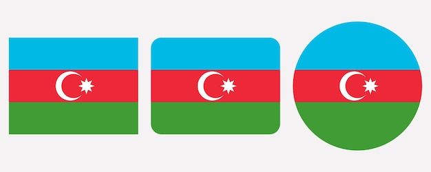 Azerbaijan Flag Variations