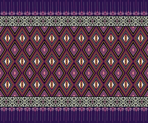 aztec ethnic background design vector with a seamless pattern. traditional motifs are illustrated.