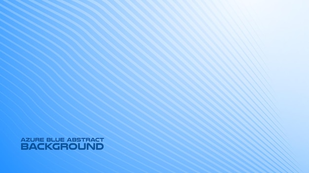 azure blue abstract background with curve line for backdrop or presentation