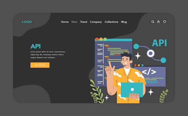 Backend development coding software engineering or programming software script development flat