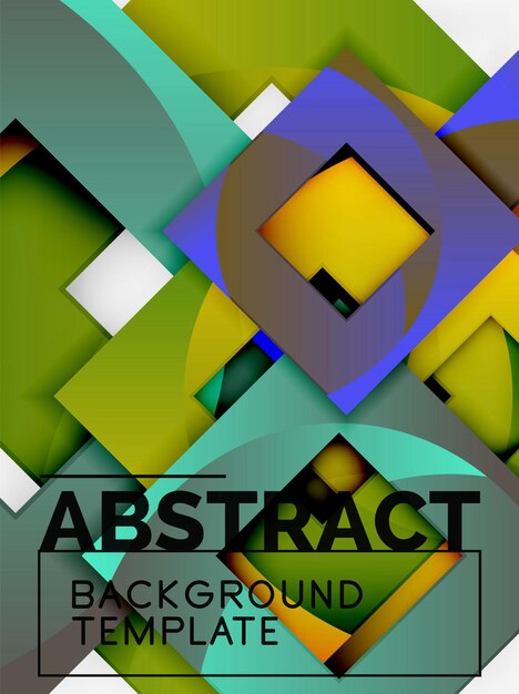 Background abstract squares geometric minimal template