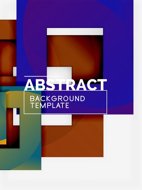 Background abstract squares geometric minimal template