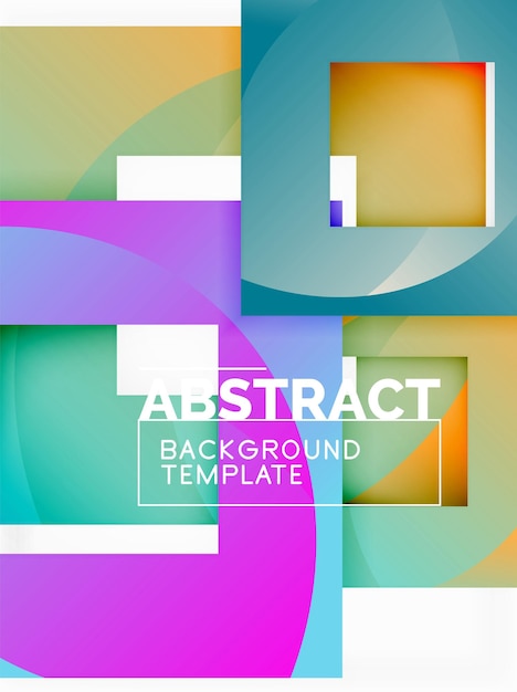 Background abstract squares geometric minimal template