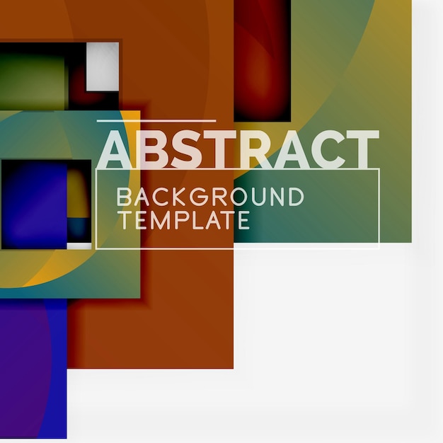 Background abstract squares geometric minimal template