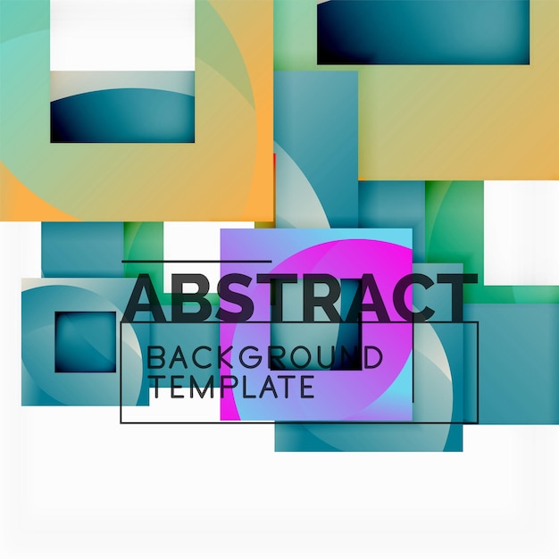Background abstract squares geometric minimal template