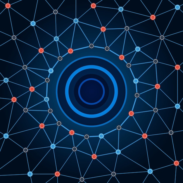 Background network Background circles dots and lines Abstract geometric pattern with dots