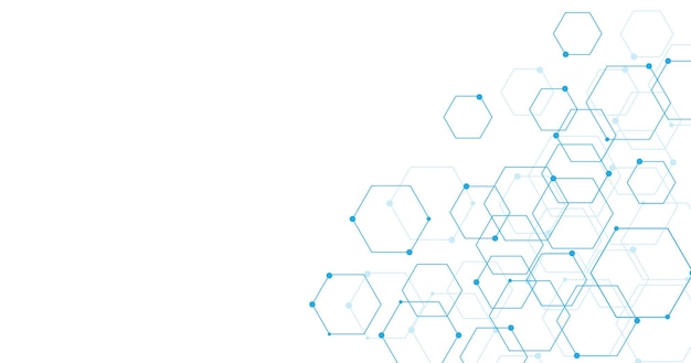 background of hexagon geometric blue pattern healthcare medical and technology background graphic digital science concept design