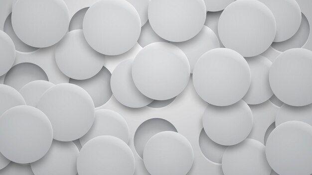 Background of holes and circles with shadows