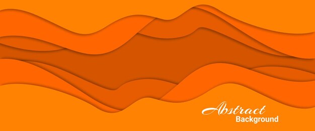 Background shape with orange pop up ornament