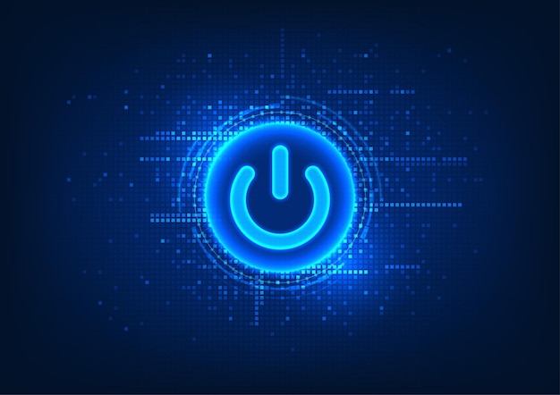 Background Technology smart technology power button The light emitted by the button Entering