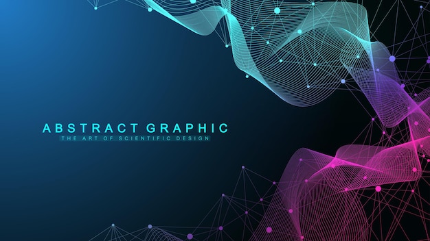 background with connected lines and dots