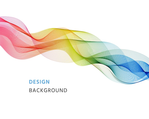 Background with waves. Abstract wavy banner. Futuristic blend wallpaper. Modern gradient flyer. illustration