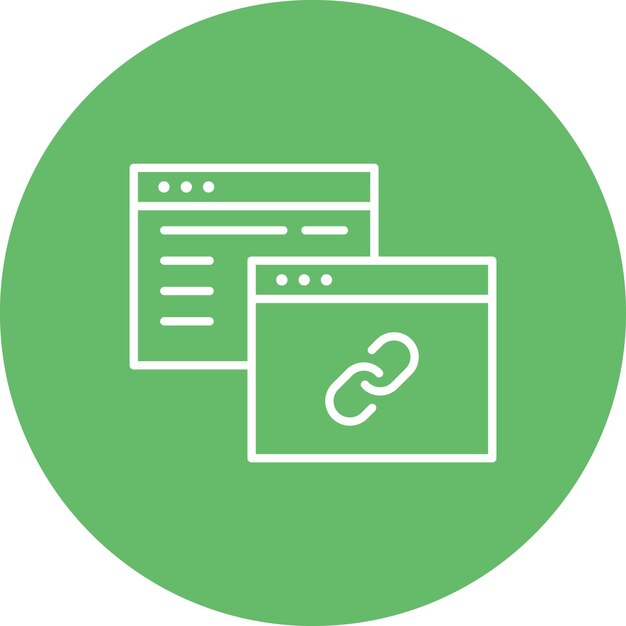 Backlink icon vector image Can be used for Coding and Development