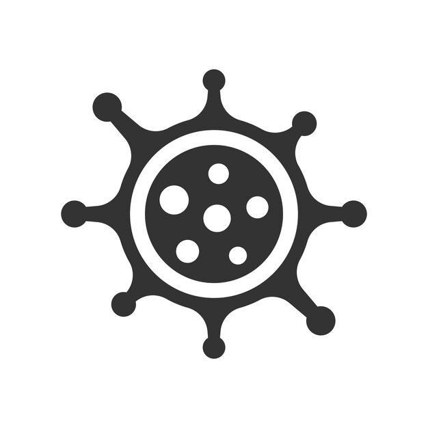 Bacteria virus icon