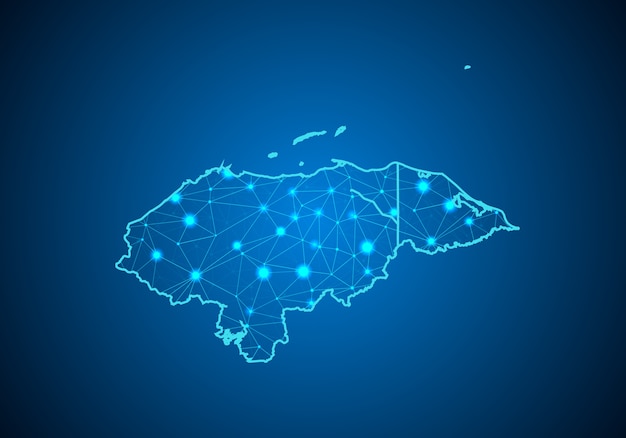 Bản đồ Honduras.