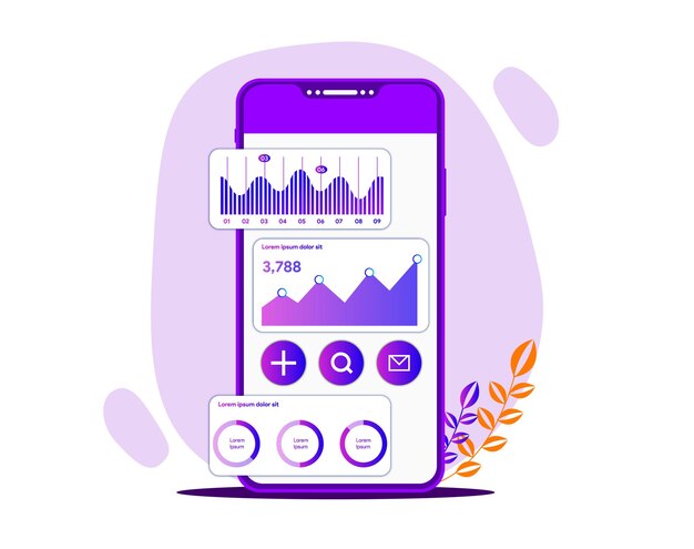 bảng điều khiển vactor analytics UI UX