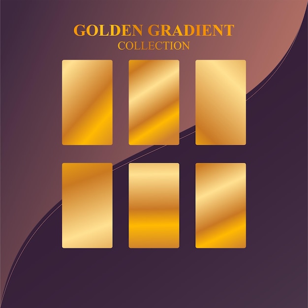 Bảng màu gradient với các yếu tố vector