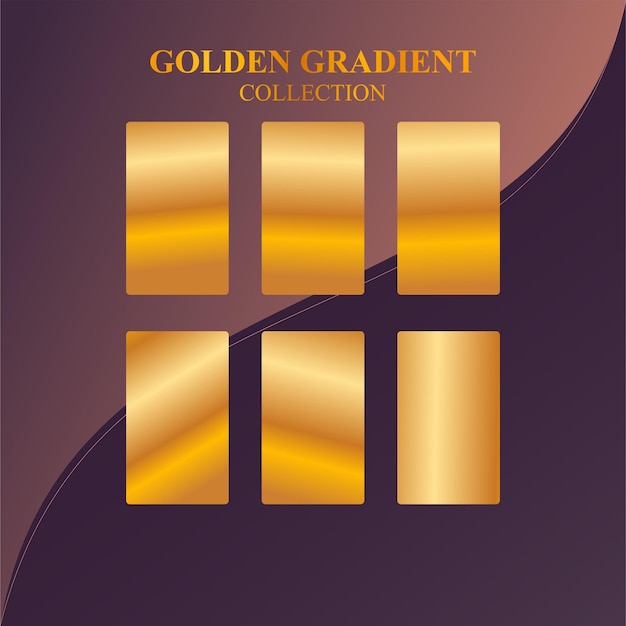 Bảng màu gradient với các yếu tố vector