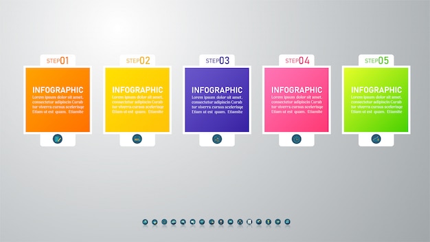 banner Business template steps